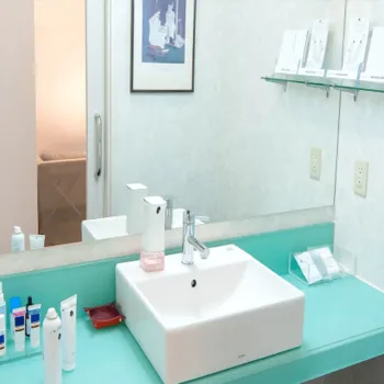 ラ ・ クリニカ シズオカのジェントルマックスプロによる施術を受けた後のパウダールーム