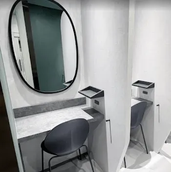 品川美容外科 東京9院のほくろ除去を受けた後のパウダールーム