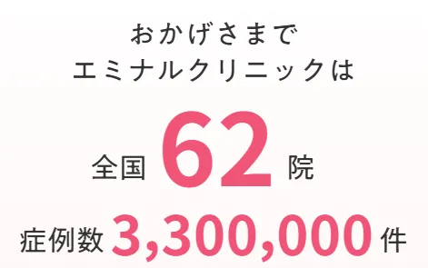 エミナルクリニックの実績