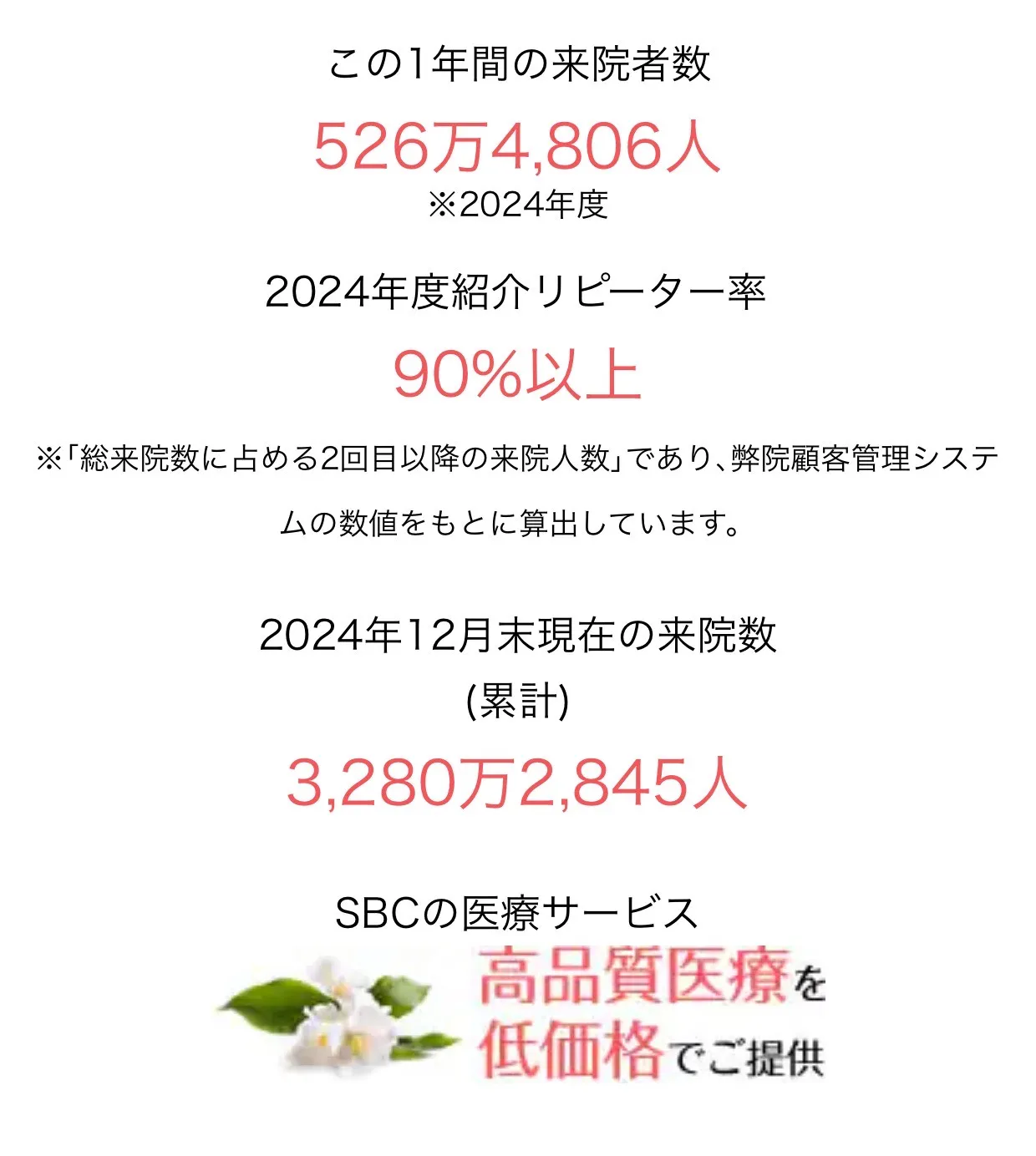 湘南美容クリニックの実績