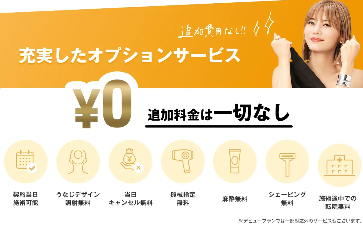【北区】医療脱毛がおすすめのクリニック|レジーナクリニックの追加料金無料