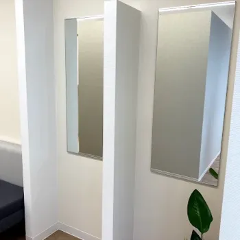 くみこクリニックの脂肪溶解注射を受けた後のパウダールーム