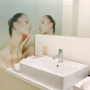 共立美容外科 京都院の脂肪溶解注射を受けた後のパウダールーム