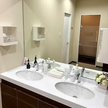 ヴェリィ美容形成クリニックの脂肪溶解注射を受けた後のパウダールーム