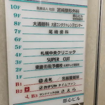 札幌中央クリニックの外看板