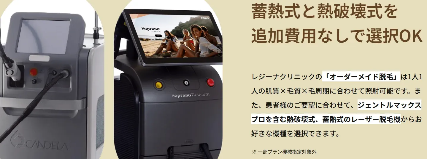 レジーナクリニック　オーダーメイド脱毛