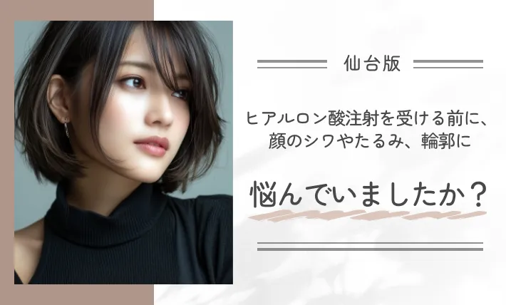 ヒアルロン酸注射を受ける前に、顔のシワやたるみ、輪郭に悩んでいましたか？
