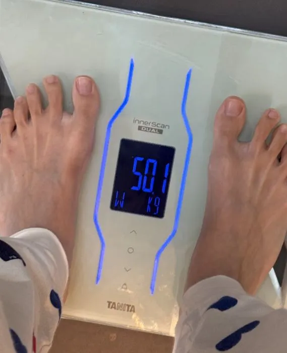 URARAクリニックモニターの堀口さんの体重