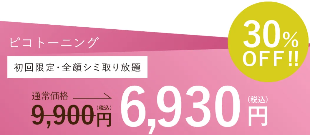 ビューティスクリニックのピコトーニングの口コミ評判　料金