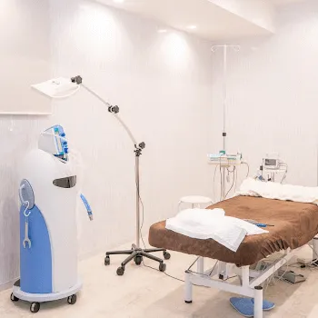 ブルームクリニックの刺青除去を受ける施術室