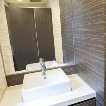 共立美容外科 千葉院の刺青除去を受けた後のパウダールーム