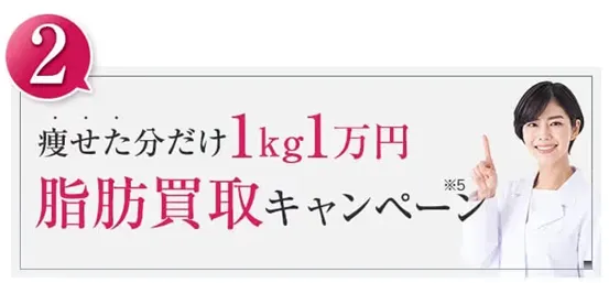 脂肪冷却のキャンペーン一覧！モニター無料　脂肪買取②