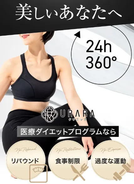 URARAクリニックの医療ダイエットPR