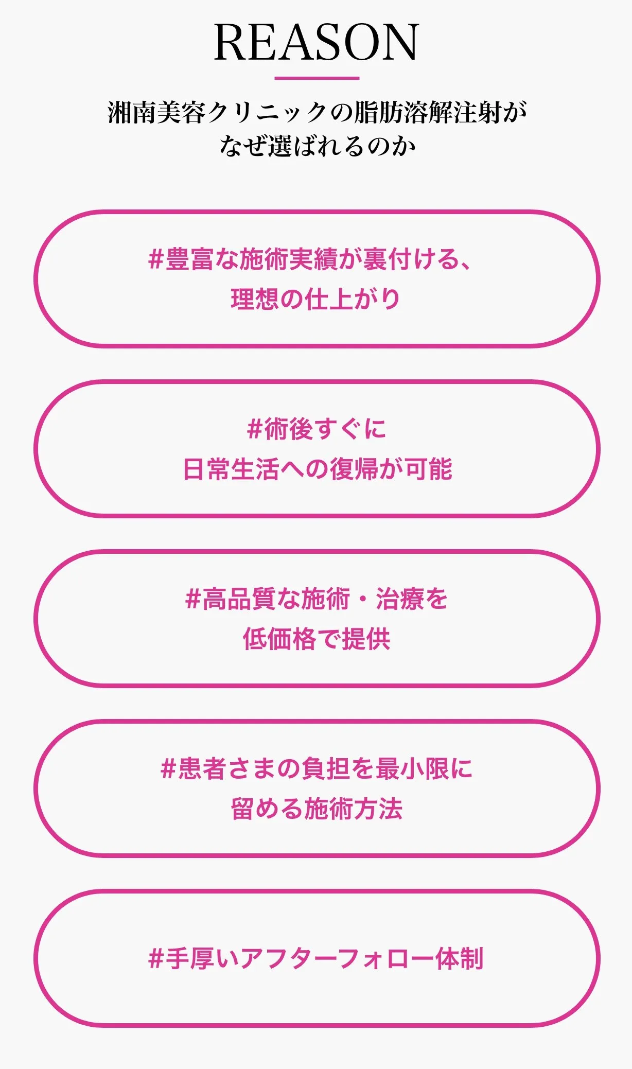 湘南美容クリニックの脂肪溶解注射(BNLSアルティメット)が選ばれる理由