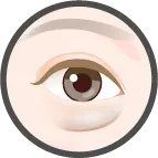 TCBのクマ取り施術　黒クマイメージ