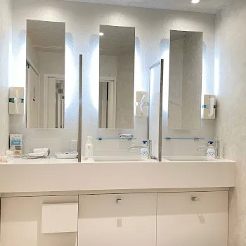 R脱毛クリニックのジェントルマックスプロの都度払いによる施術を受けた後のパウダールーム