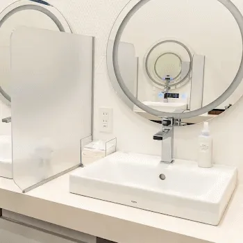 ルラ(LULA)美容クリニック 福岡2院の刺青除去を受けた後のパウダールーム