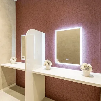 TCB東京中央美容外科 福岡3院の刺青除去を受けた後のパウダールーム