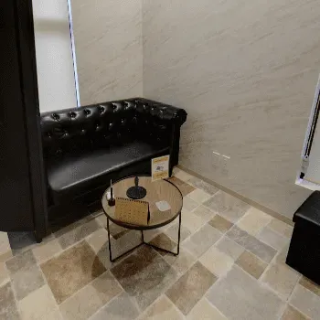 福岡TAクリニックの肩ボトックスを受ける前の待合室