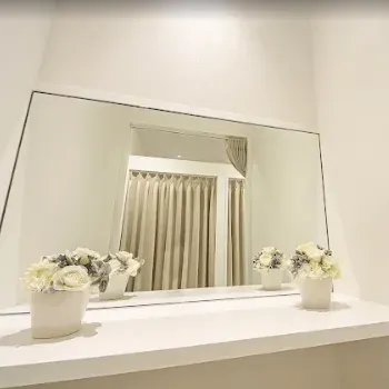 TCB東京中央美容外科 福岡3院の肩ボトックスを受けた後のパウダールーム