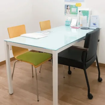 ヴァージンクリニック福岡1院の肩ボトックスを受ける前のカウンセリングルーム