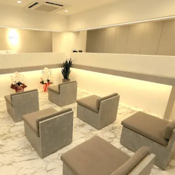 ラミュー広島中央クリニックの刺青除去を受ける前の待合室