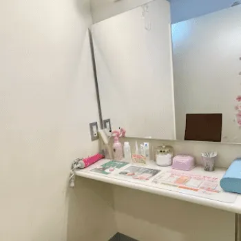 さくら美容クリニックの刺青除去を受けた後のパウダールーム