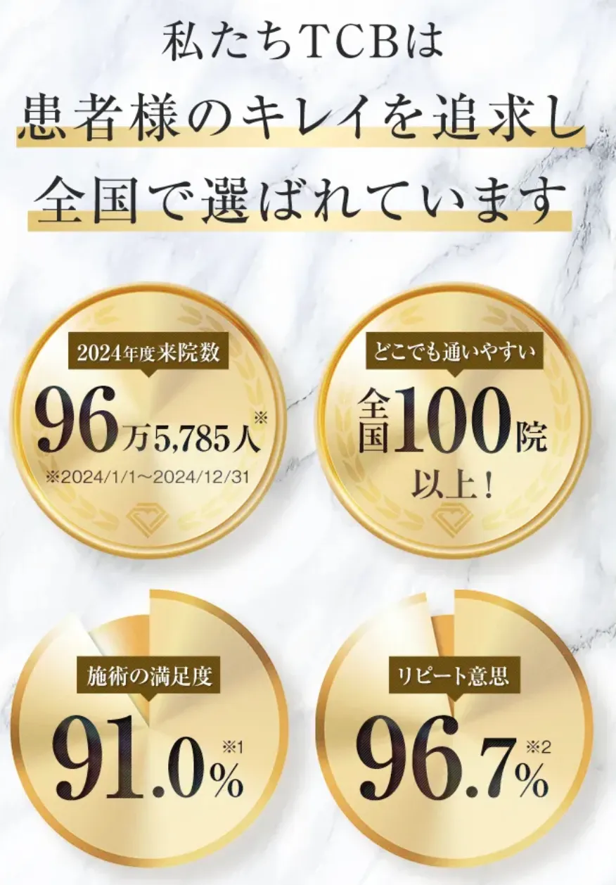 石川(金沢)でヒアルロン酸注射ができるおすすめのクリニック TCBの来院数など