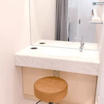 あざみ野駅前形成外科の刺青除去を受けた後のパウダールーム