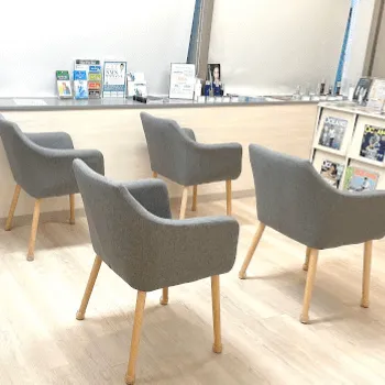 ガーデンクリニック 神奈川1院の刺青除去を受ける前の待合室