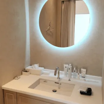 eスキンクリニック 金沢の刺青除去を受けた後のパウダールーム