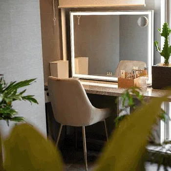 LOOP CLINICのケミカルピーリングを受けた後のパウダールーム