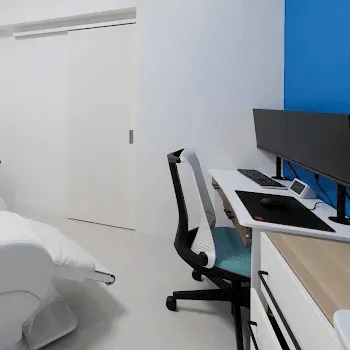 みなと元町美容・形成外科のデンシティを受ける前の診察室