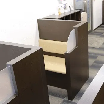 神戸中央クリニックの刺青除去を受ける前の待合室