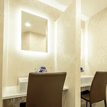 TCB東京中央美容外科 神戸院の刺青除去を受けた後のパウダールーム