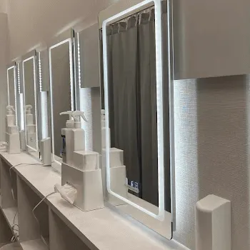 湘南美容クリニック 神戸付近1院のモフィウス8を受けた後のパウダールーム