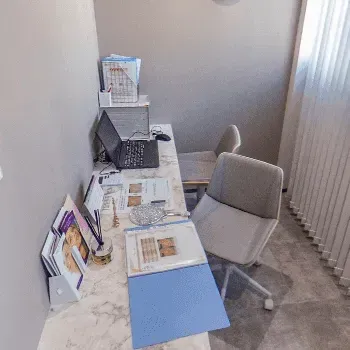 エルムクリニック 神戸院の肩ボトックスを受ける前の診察室