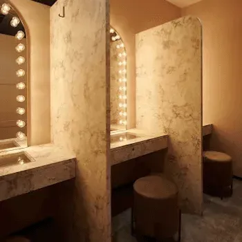 エルムクリニック 神戸院の肩ボトックスを受けた後のパウダールーム