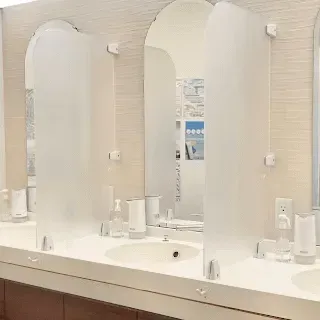 鳥丸御池ビューティークリニックのデンシティを受けた後のパウダールーム