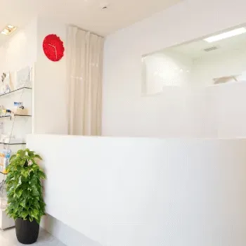 トキコクリニックのデンシティを受ける前の受付