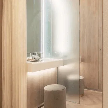 大西美容形成クリニック 京都2院の刺青除去を受けた後のパウダールーム