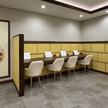 ルラ美容クリニック 京都院の肩ボトックスを受ける前の待合室