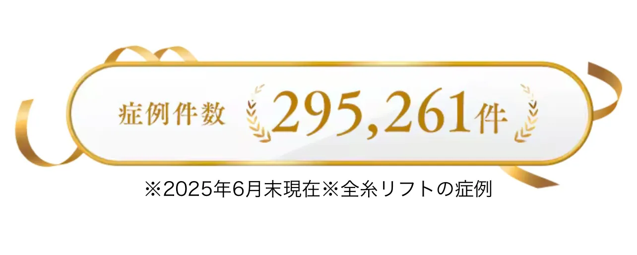湘南美容クリニックの糸リフトの症例件数は29万件以上
