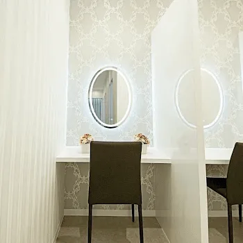 TCB東京中央美容外科 名古屋3院のケミカルピーリングを受けた後のパウダールーム