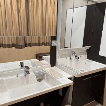 わたなべ皮ふクリニックのピコスポットを受けた後のパウダールーム