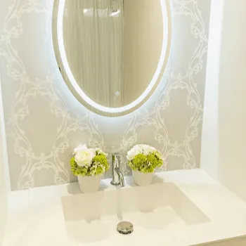 TCB東京中央美容外科 新潟院の刺青除去を受けた後のパウダールーム