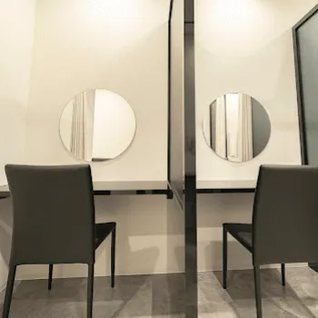 TCB東京中央美容外科 大分院の刺青除去を受けた後のパウダールーム