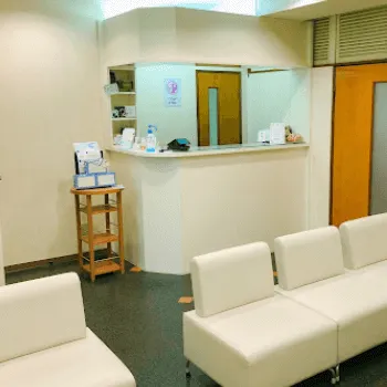 共立美容外科 岡山院の刺青除去を受ける前の受付