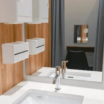 湘南美容クリニック 岡山院の刺青除去を受けた後のパウダールーム