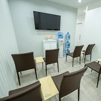 TCB東京中央美容外科 岡山院の刺青除去を受ける前の待合室